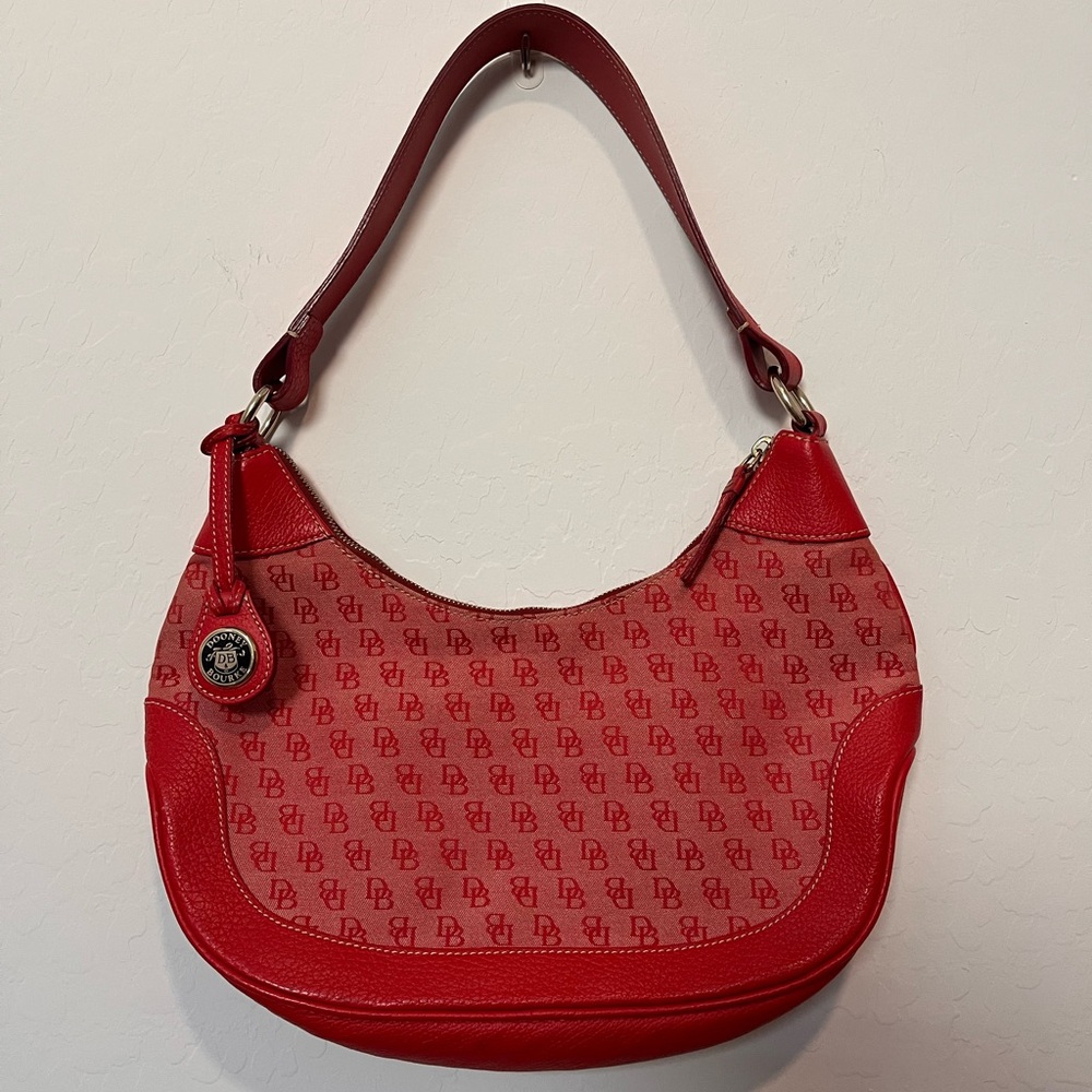 Vintage Dooney & Bourke Red Hobo Bag